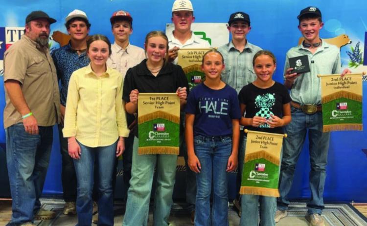 First contest of the year was a good one. Texas Braunvieh Judging contest results Senior team: 2nd overall team Quincy Hartman - 4th Lute Paulsen - 11th, Brant White 14th, Taryn Wethington - 18th, Addie Birkenfeld , Copper Farris Junior Team 2nd overall team, Grayson Hartman - high point overall, Izzy Heck - 8th, Gabby Heck - 10th. Great start and next up Tri State Fair in 2 weeks — at Clarendon College.