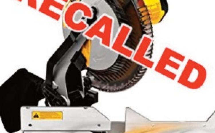 DeWALT recalls miter saws