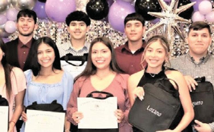 DHS Top Ten Seniors – Veera Bhakta, Isaura Guido, Eric Duenas Sliva, Klarissa Maldonado, Daniel Duenes-Sliva, Alina Mora, Joel Grado, Beatriz Lozano, Isaac Aguero and Alex Hernandez.