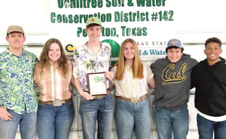 The Nazareth FFA Homesite judging team placed second at the Ochiltree County SWCD contest. Members of the team are Dayson Schacher, Maddie Leochner, Payton Durbin, Jaycee Pigg, Harrison Meador and Max Snead.