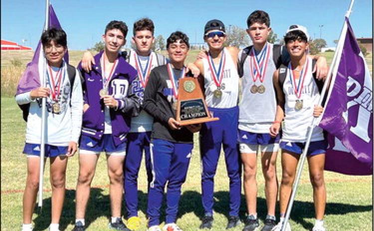 Bobcats XC team #1 at District