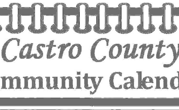CASTRO COUNTY COMMUNITY CALENDAR