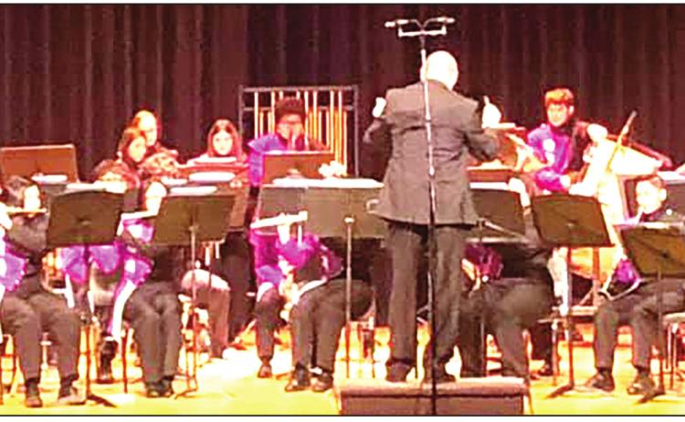 Dimmitt Bobcats Band performing led by Band Director John Zalman.
