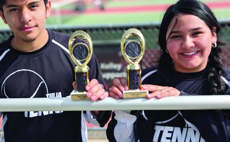 THS Tennis competed in the Amarillo Tennis Tournament on February 19th. Roel Mendez Martinez and Gabriella Lopez Ginez placed first in Mixed Doubles.