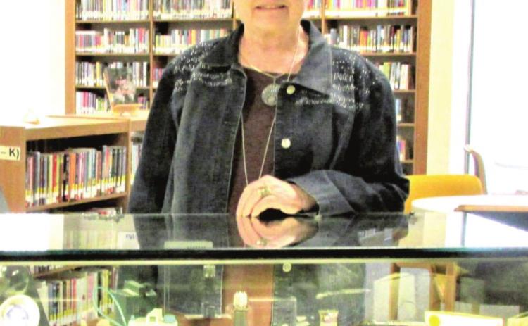 The February Display of the Month at Rhoads Memorial Library is provided by Mary Ruth Baird, who is exhibiting her collection of cameras.
