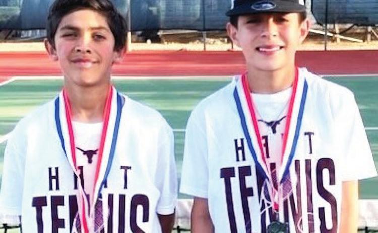 Hart JH tennis players Jermiah Cedillo and Avram Morales placed second in boys’ doubles at the district meet.