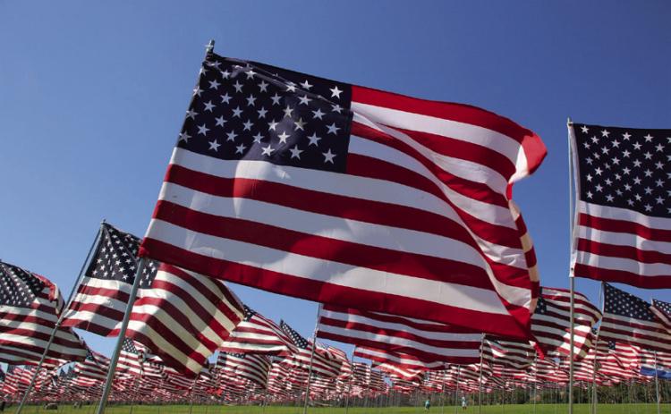 Grave flag decoration Friday