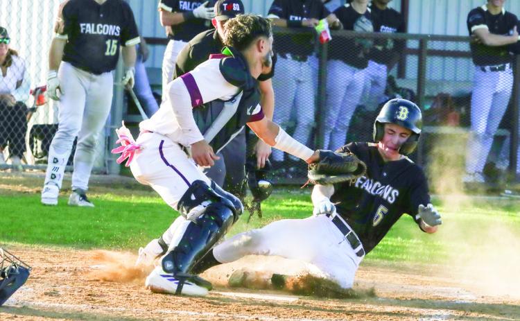 Jarvis Pastrana tags the runner out at home