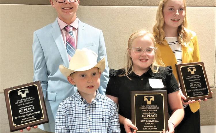 The Wilhelms from Nazareth cleaned up at the Texas Cattle Feeders Association (TCFA)Junior Beef Fed Challenge held at West Texas A&amp;M University in Canyon. Pierce Wilhelm won Best Pen of Steers Champion, Senior Division, Best Individual Carcass, Senior Division; and Kennedy Wilhelm won Best Pen of Steers Champion, Junior Division, Best individual Carcass Junior Division.