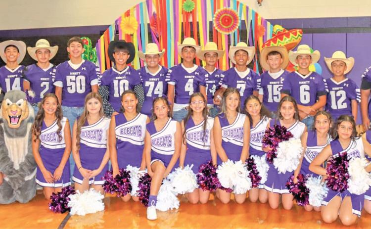 Dimmitt Middle School students, athletes and cheerleaders celebrated at a Hispanic Heritage Pep Rally last Thursday.