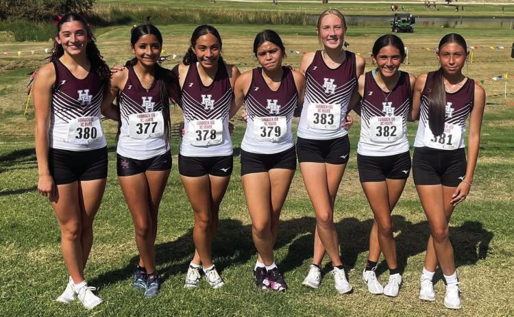 Pictured at the Lubbock Invitational Saturday are the Hereford Varsity Girls Cross Country Team (top), Hereford Varsity Boys Team and the Girls JV Team.