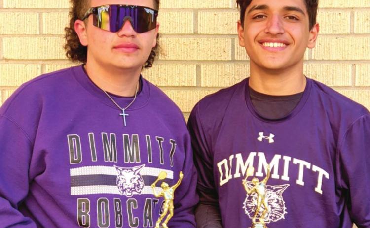 DHS Gammy Vazquez and Eduardo Peralta placed 2nd in boys doubles at the Amarillo Tennis Meet.