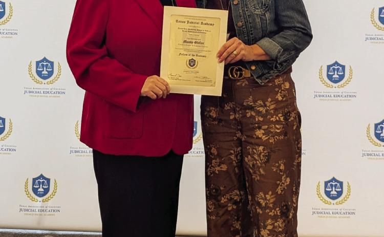 Judicial academy honors county judge for commitment to excellence