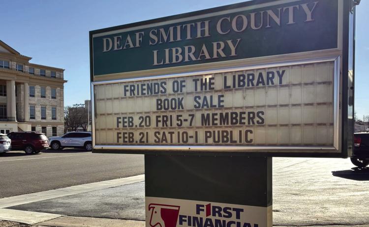Library book sale starts Friday