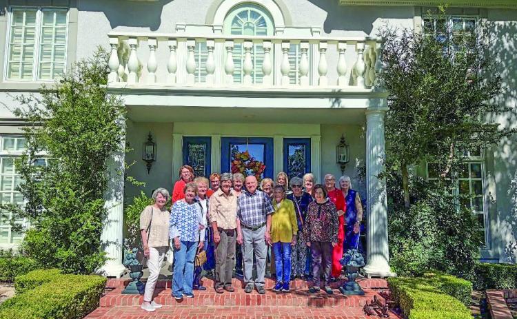 Progressive Study Club in front of Sam Brown’s house
