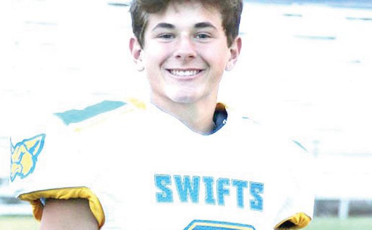 The Texas Six-Man Coaches Association (TSMCA) has named Nazareth Swifts Zane Schulte, freshman, the All-State Newcomer of the Year for the 2023 TSMCA Football All-State Division 1 1st Team. Schulte also earned the same designation for All-District and All-Regional.