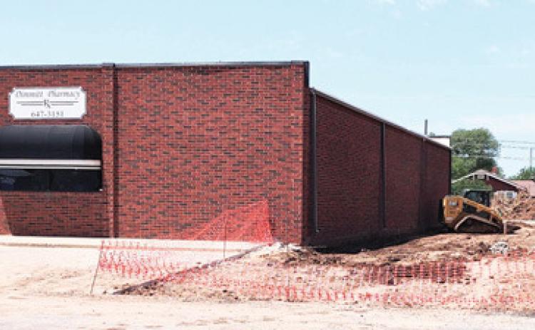Dimmitt Pharmacy is adding a valuable drive-through window to its building which will help get prescriptions to customers who may have difficulty with mobility or simply want the convenience of not parking and going in. Upon completion, the drive-through can be entered from the north side.