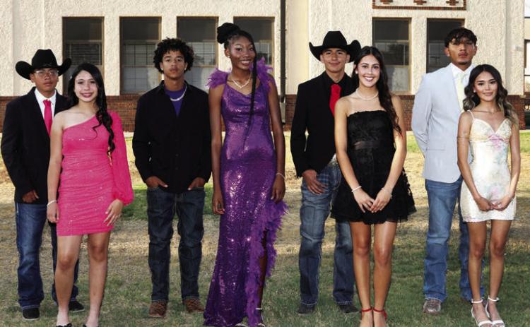 Flame Candidates Freshmen Eli Cedillo and Rayleigh Martinez, Sophomores Deshaun Yarbrough and Curslynn Shivers, Juniors Gabriel Dominguez and Kloe Chasco, and Seniors Adrian Reyes and Destiney Dominguez.