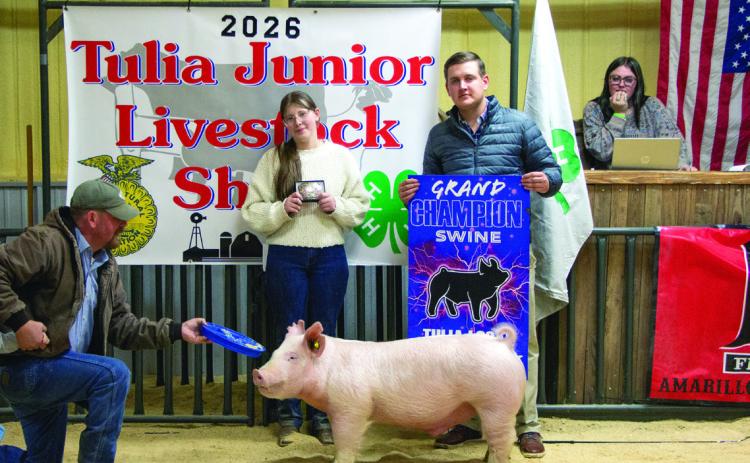 Grand Champion Swine - Laura Mote Courtesy Photo by Summer Davis Randol