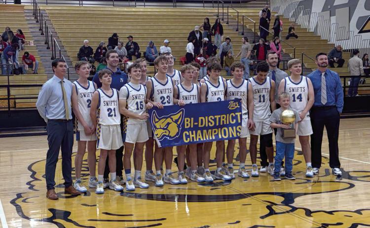 The Nazareth Swifts topped Pringle Morris Monday night in the Bi-District round of the state basketball playoffs 78-34. The Swifts will next take on McLean in the Area Playoff round.