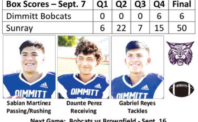 Dimmitt falls to Sunray, 50-6