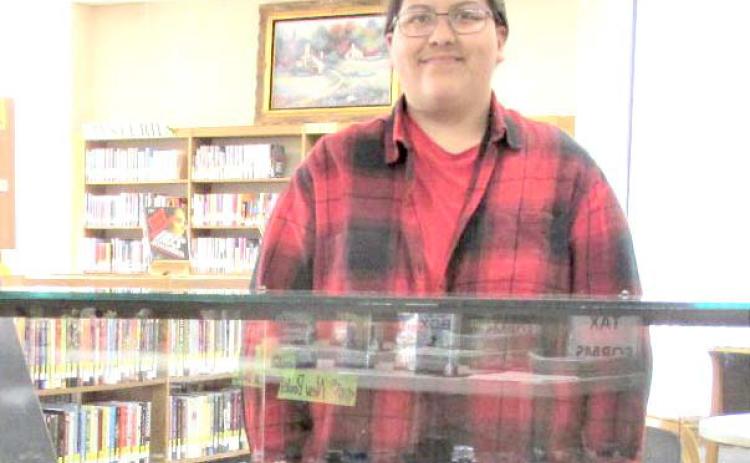 Leah Cavazos’ Hot Wheels’ model cars are being shown as the Display of the Month of April at Rhoads Memorial Library.