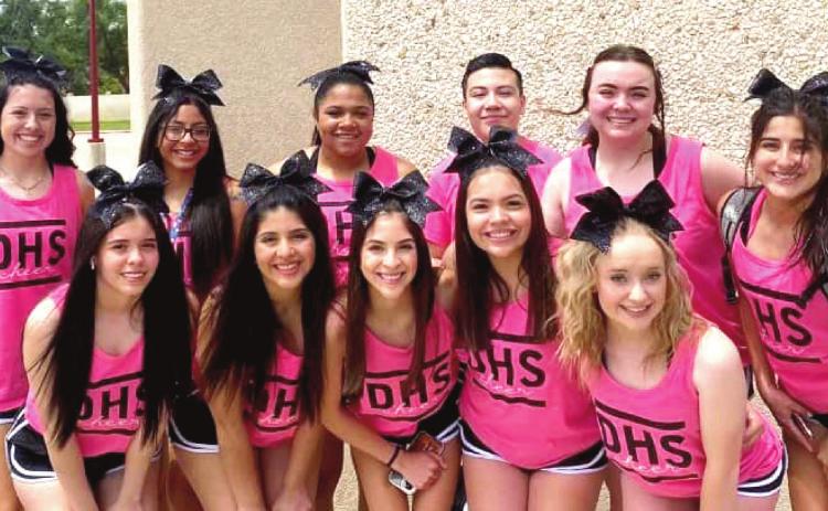 DHS cheerleaders recently attended cheer camp to learn more cheers and get some big spirit as the school year approaches.