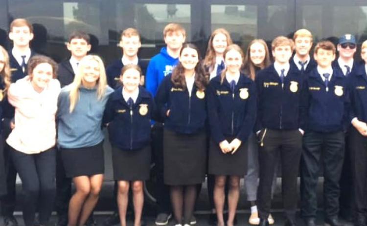 Nazareth FFA had 24 students competing in the District LDE contest this past week and will advance 20 students and seven teams to the Area LDE contest.
