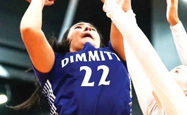 Bobbies Jocelyn Jimenez goes up for shot against the Lady Cubs. (Dimmitt Sports Media photo)