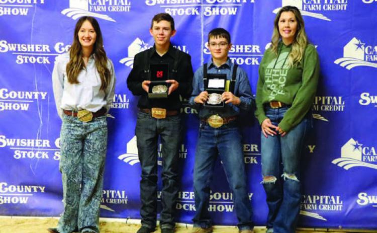 Intermediate Cattle Showmanship - 1st - Travis Hix, 2nd Weston Wheeler