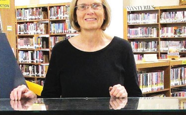 Rhoads Memorial Library Displayer for the Month of November at is Dorothy Guggemos of Nazareth, who is exhibiting some kitchen gadgets, items, and trading stamps dating back to the 1950s and earlier.