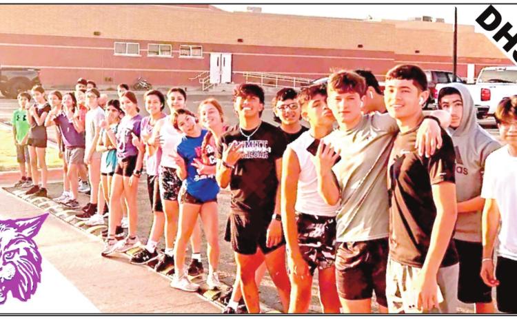 The Dimmitt XC team on day three of conditioning and running are gearing up for a big season.