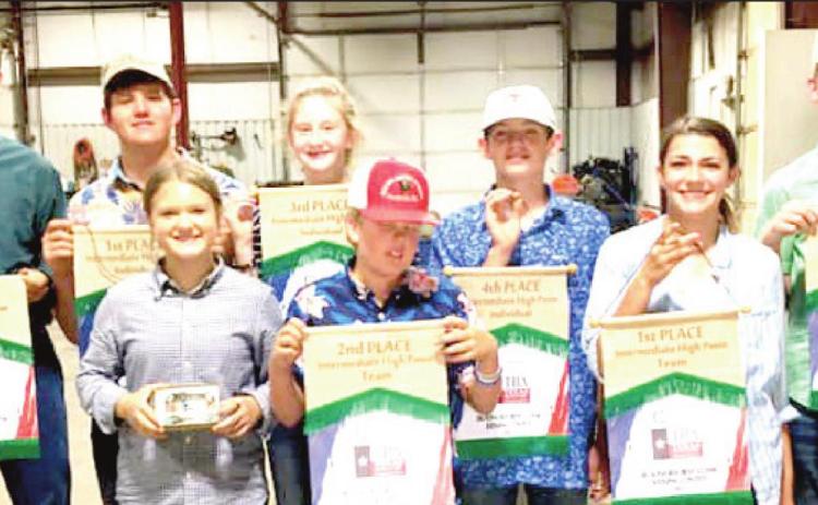 Naz FFA competed at Clarendon at their first livestock contest sponsored by the Texas Branveih Association.
