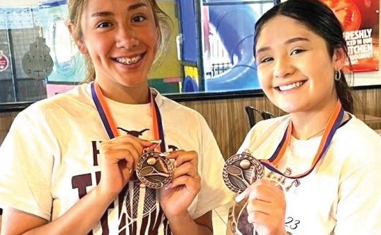 Hart High School girls tennis doubles team, Lauren Valdez and Ruby Madrid, won consolation on Wednesday at SPCHEA.