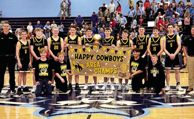 Happy Cowboys - Area Champs Cowboys 56 Mustangs 38 Courtesy photo by Caitlann Butler