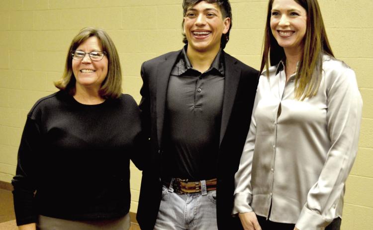 County judge candidates Janet Sammann (I) and Mandy Gfeller (R) participated in county judge candidate forum hosted by The Castro County News and moderated by DHS senior Will Van Zee.