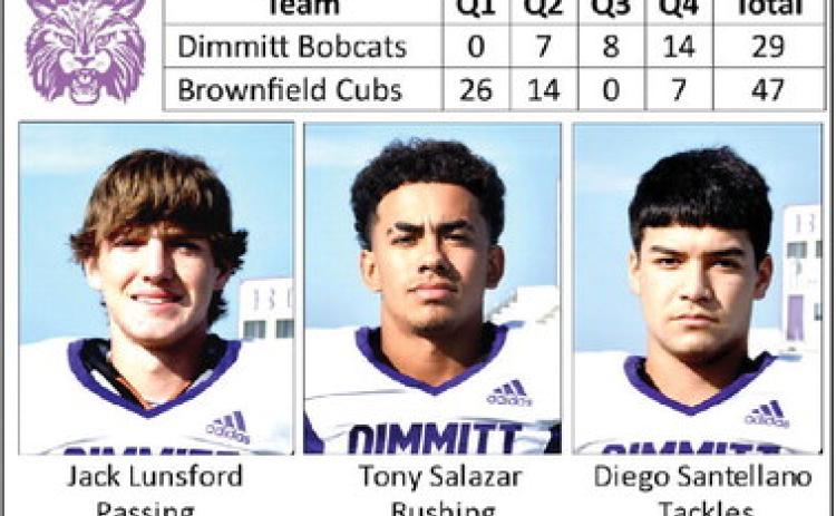 Bobcats fall to Cubs, 47-29