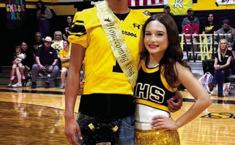 2026 Kress Homecoming King Kingston Brumley was crowned during the Homecoming pep rally