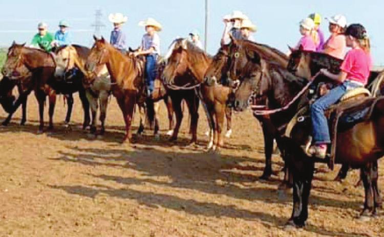 Area 4-H horsemen gathered at the Schulte Area