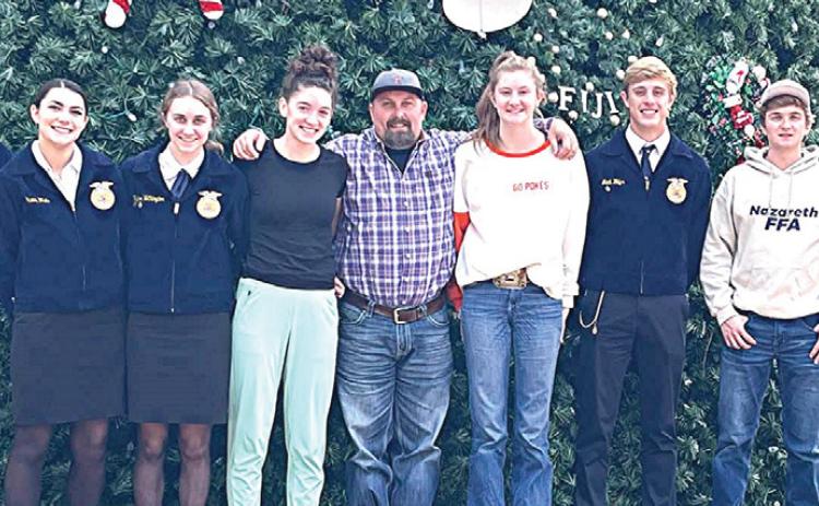 Nazareth FFA students competed at the state LDE competition at Sam Houston State in Huntsville.