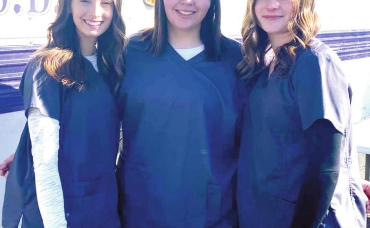 Dimmitt FFA - Audrey Wooten, Monica Flores, Anna Wooten advance at the LDE District competition with a first place in Ag Skills.