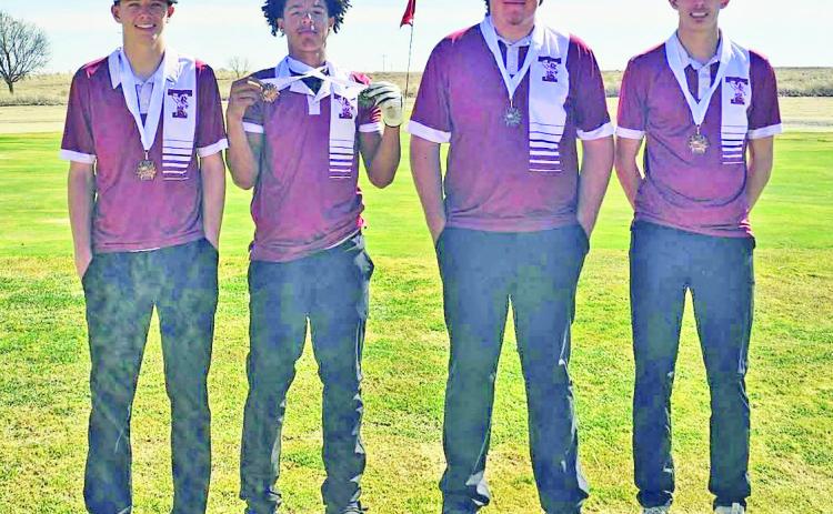 Tulia Golf third place team at Vega tournament Deshaun Yarbrough 1st Place and Paxton Watson 4th Place
