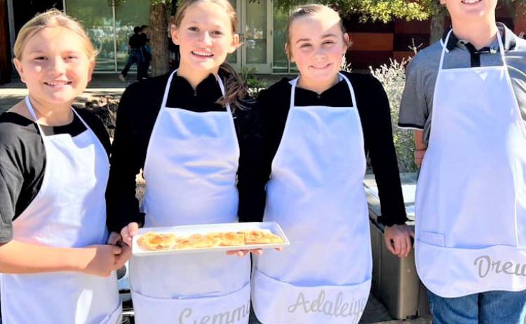 District 2 4-H Food Challenge – Castro 4-H Intermediate Team 1, Brystol Burks, Drew Bennett, Gemma Polhmeier and Adaleiye Birkenfeld, placed 1st in Intermediate Healthy Dessert 1.