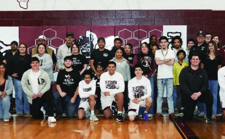 Tulia Powerlifter and Basketball Seniors were recognized following the final basketball game. Senior Powerlifters were Maddy Klein, Jerriah Brookins, Ryan Ramirez, and Anthony Frausto. Basketball Seniors were Ryan Ramirez, Elijah Wonzo, Kevin Pulido, Zaiden Jalomo, Luke Moore, and Logan Becerra.