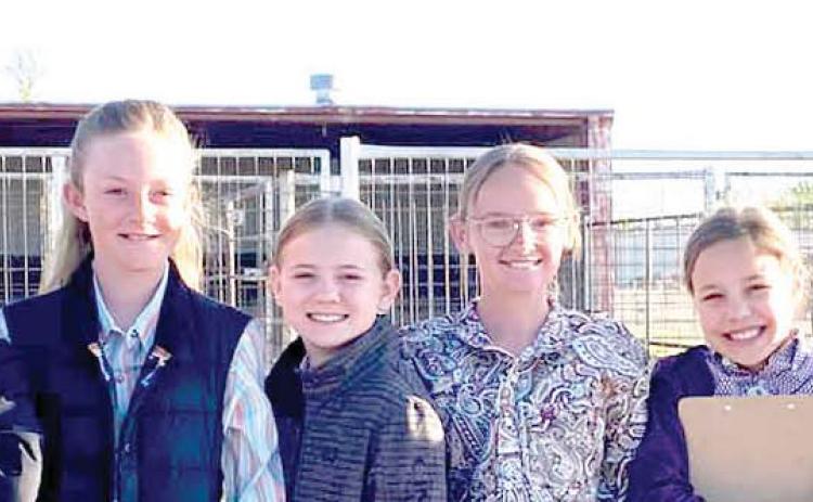 Castro County 4-H Horse Judging teams #1 and #2 competed last Friday