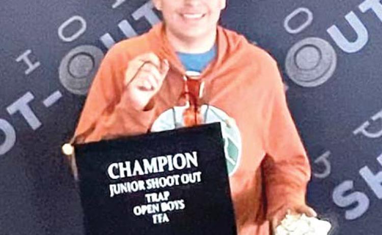 Nazareth FFA/4-H Harrison Meador, sophomore, won the San Antonio Stock Show Junior Shootout Trap Open Boys singles division this past weekend. The win included a $10,000 scholarship.