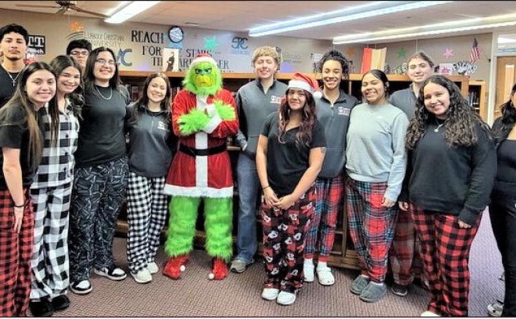 The Hart ISD National Honor Society member spread the holiday cheer, putting a lot of hard work and dedication into a service project creating Christmas bags for fellow students.
