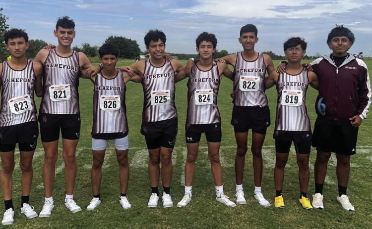 The Hereford Cross Country varsity teams both traveled to Stillwater, Okla., Saturday to compete. The boys team finished in sixth place while the girls finished in eighth place. The teams are both in a Lubbock meet Saturday.