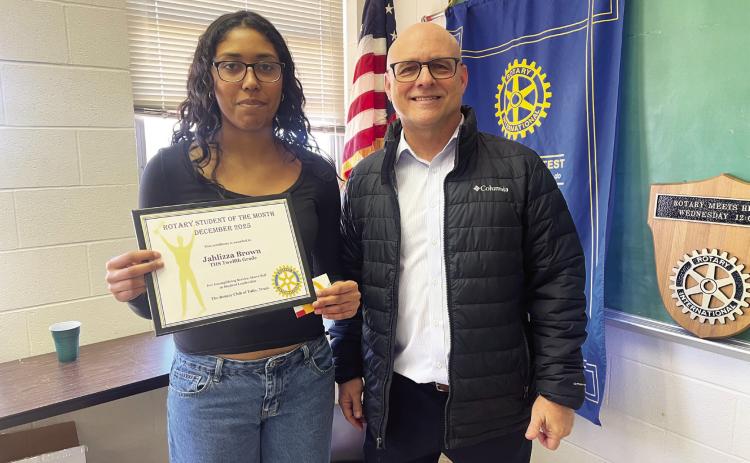 Rotary Student of the Month – Jahlizza Brown