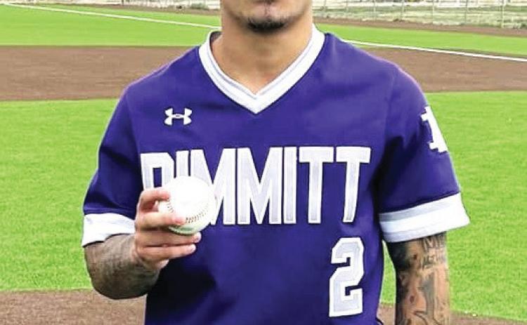 Dimmitt Bobcats Tony Salazar threw a perfect game and led his team to a 21-0 victory over Hale Center. He pitched 4.0 flawless innings, not allowing a single hit, run, or walk, with strikeouts.